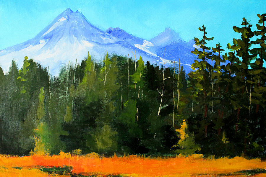 Landscape Painting - Broken Top Mountain by Nancy Merkle