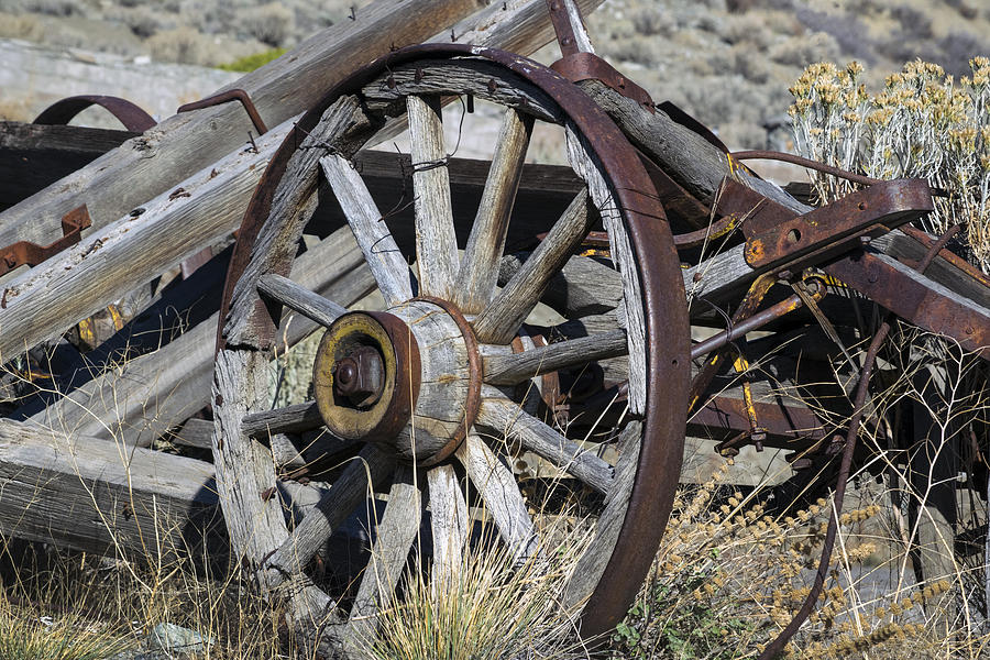 Broken Wagon Wheel Photograph by Frank Wilson