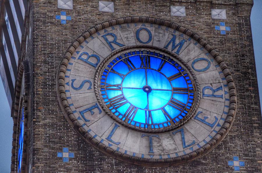 Bromo Seltzer Tower Clock Face Photograph by Marianna Mills