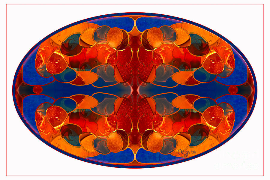 Bronco Mandala Abstract Macro Transformations by Omashte Digital Art by Omaste Witkowski