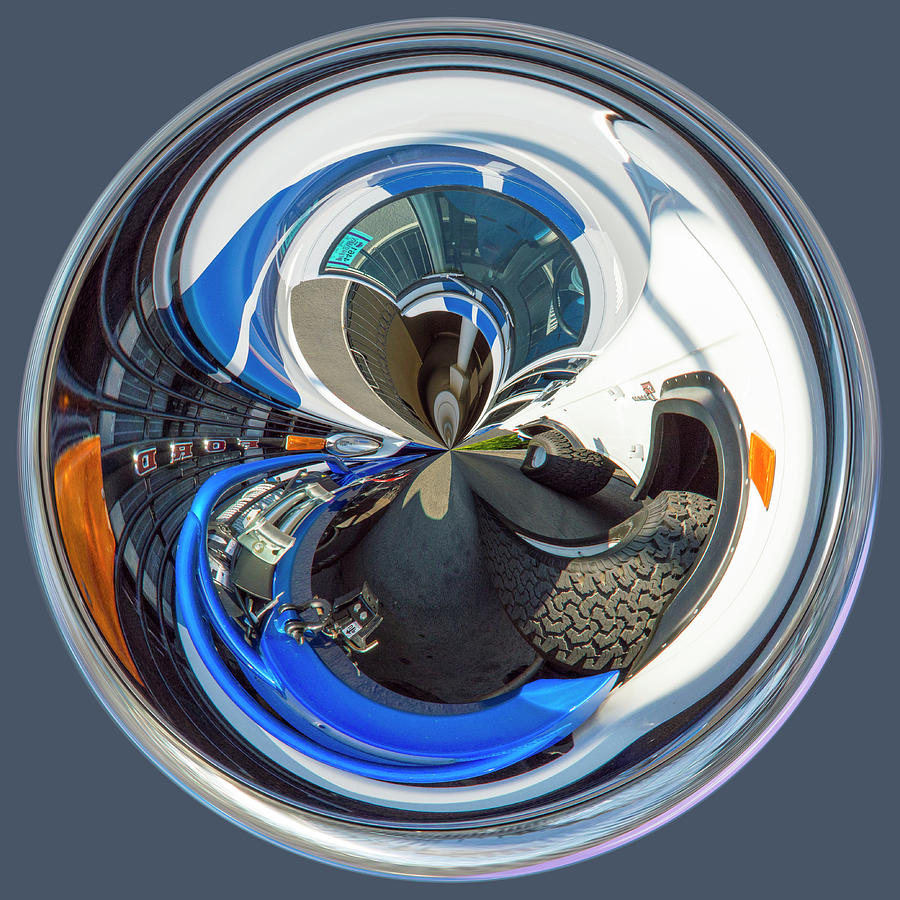 Reno Photograph - Bronco Orb by Brent Dolliver