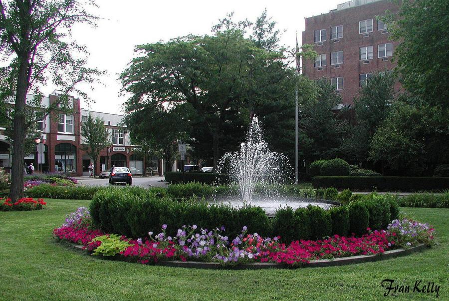 Flower Photograph - Bronxville Fountain by Fran Kelly