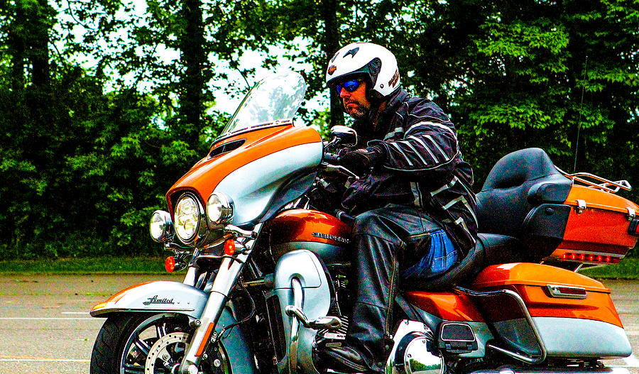 Bronze Harley II Photograph by Jeff Kurtz