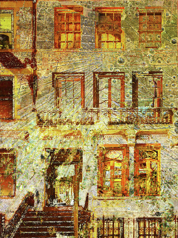 Brick Mixed Media - West Side Van Gogh by Tony Rubino