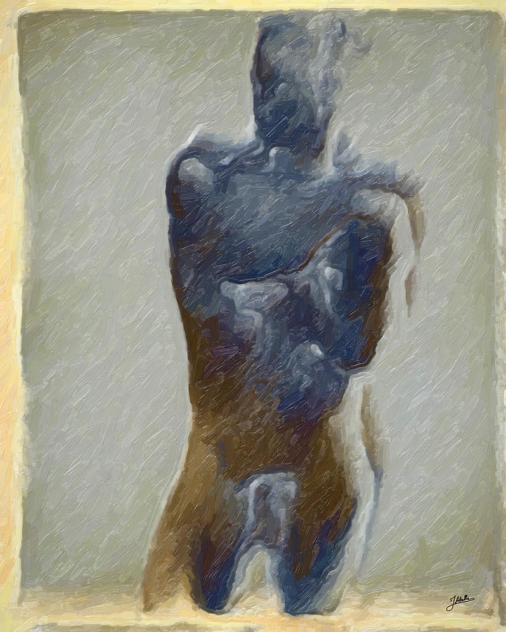 Abstract Digital Art - Bronze Statue by Joaquin Abella Abstract Digital Art - Bronze Statue by Joaquin Abella