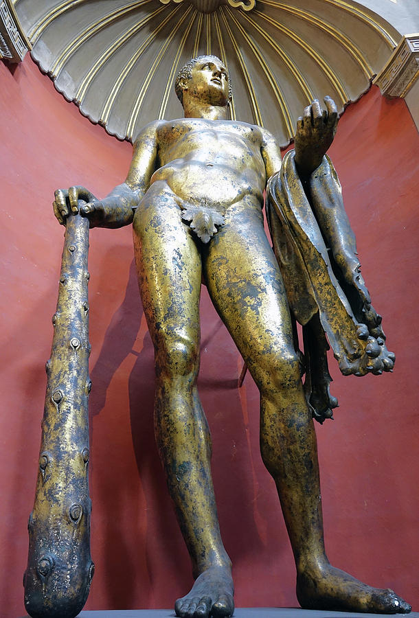 Bronze Statue Of Hercules In The Vatican Museum Photograph by Rick Rosenshein