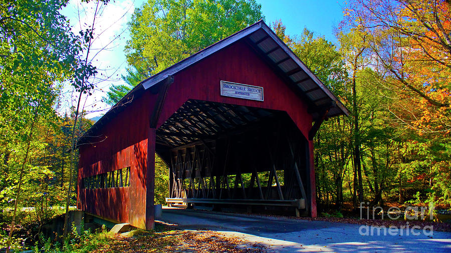 Brookdale Covered Bridge Photograph by Scenic Vermont Photography