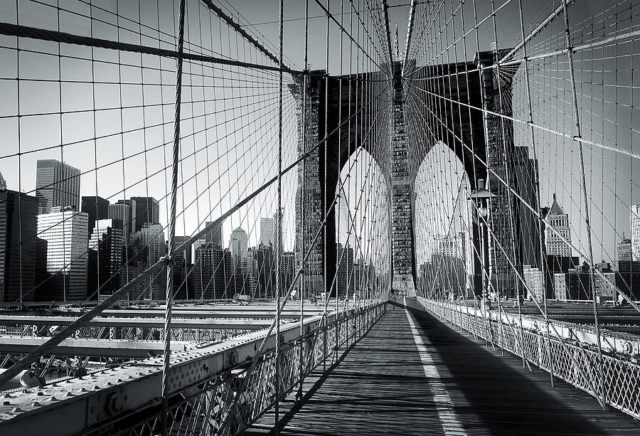 Brooklin Bridge Digital Art by Galeria Trompiz - Fine Art America