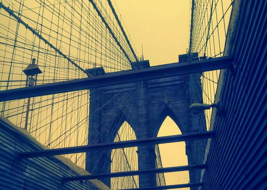 New York Citys Famous Brooklyn Bridge Photograph