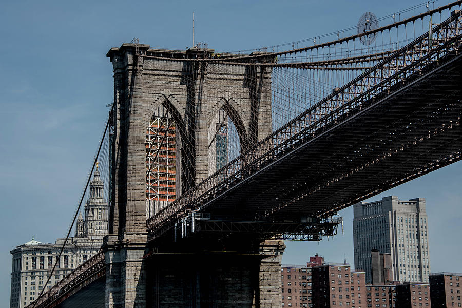Brooklyn Bridge Photograph by Alan Goldberg