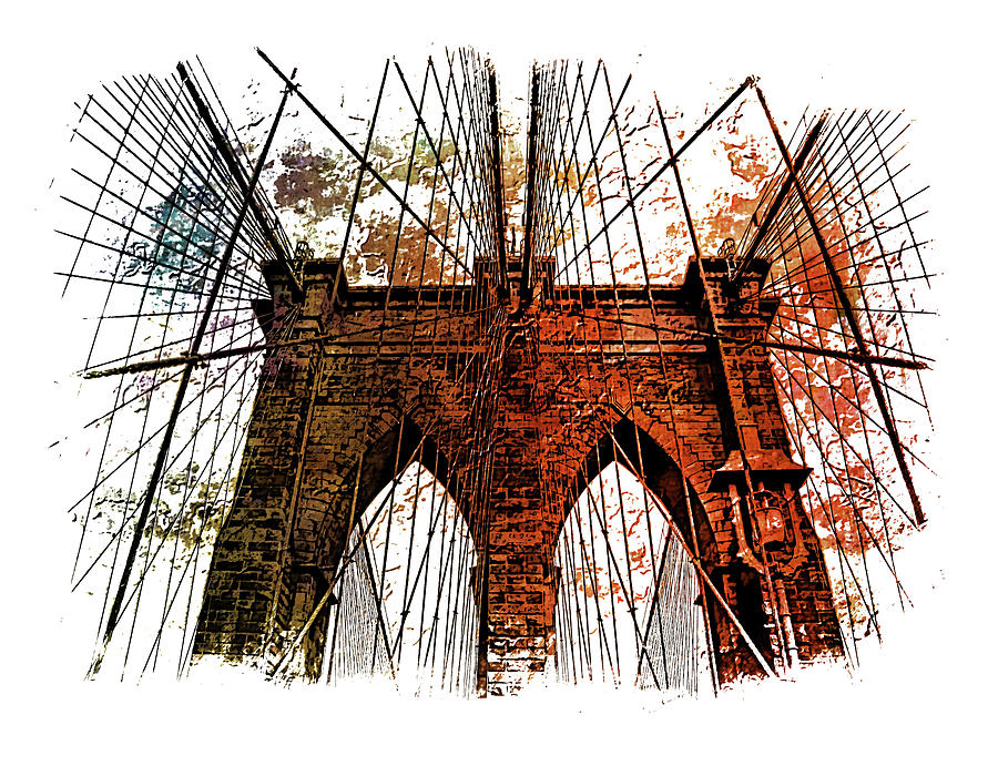 Brooklyn Bridge Art 1 Photograph by DiDesigns Graphics