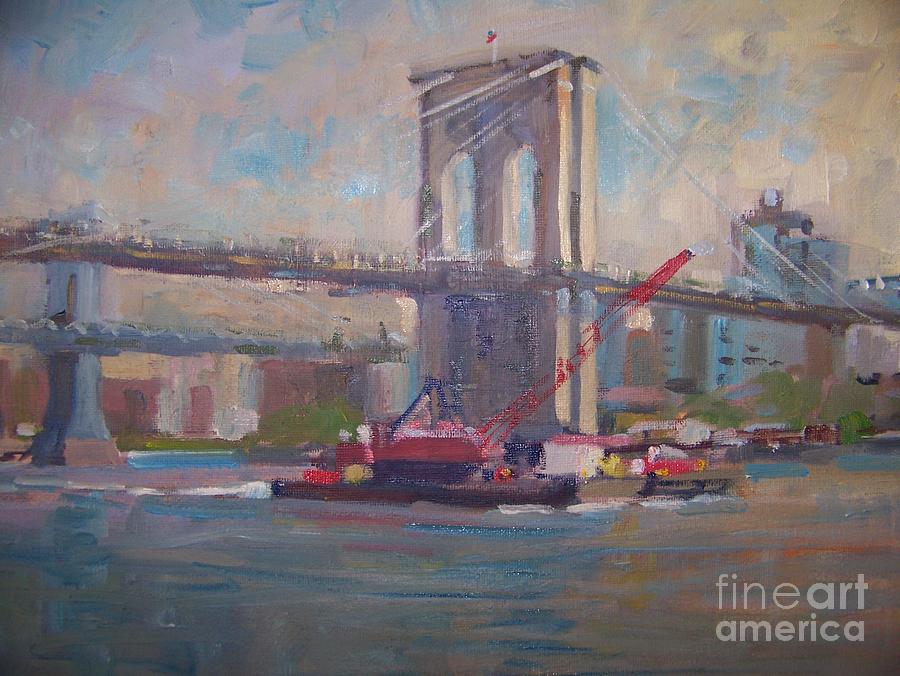 Brooklyn Bridge Painting by Bart DeCeglie 