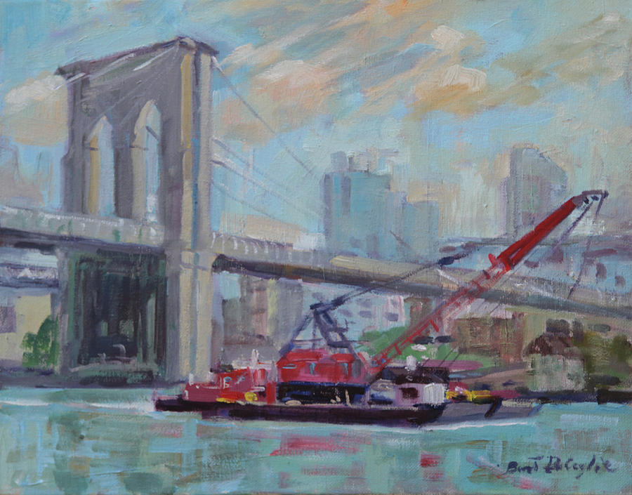 Brooklyn Bridge Painting by Bart DeCeglie