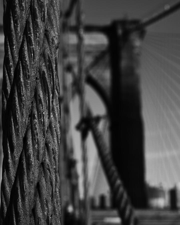 Brooklyn Bridge Cable Photograph by Toby McGuire