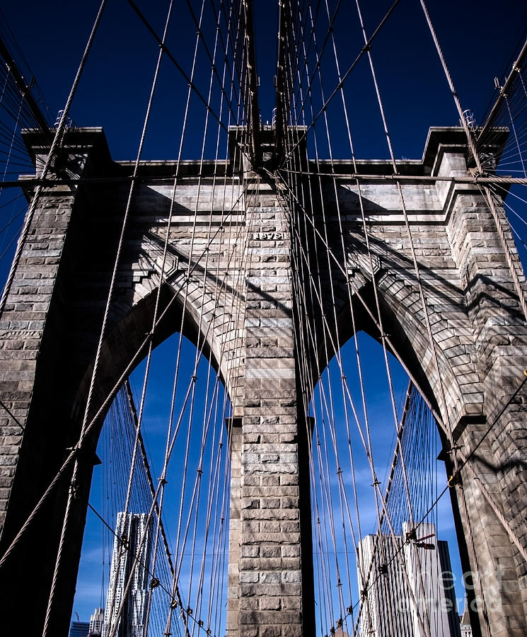 Brooklyn Bridge Photograph - Brooklyn Bridge - Cables by James Aiken