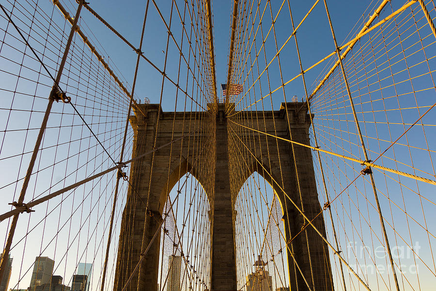 Brooklyn Bridge Cage Photograph by Alissa Beth Photography