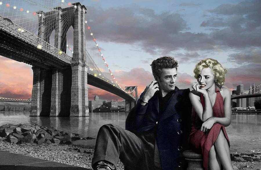 Marilyn Monroe Painting - Brooklyn Bridge by Chris Consani