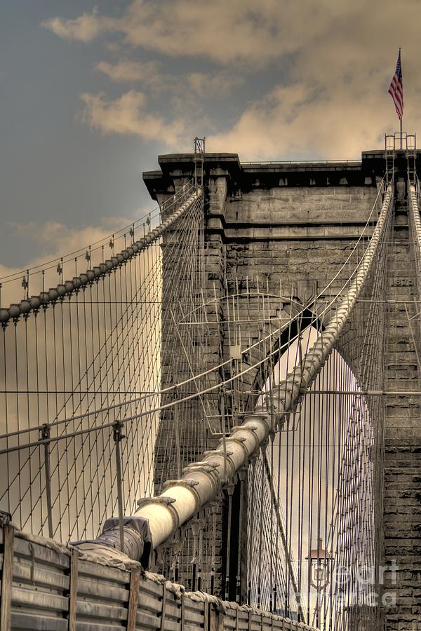 Brooklyn Bridge Photograph by David Bearden