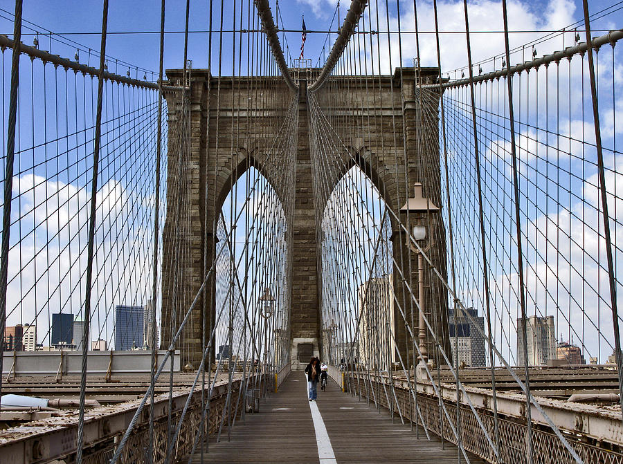 Brooklyn Bridge Photograph by Frank Winters