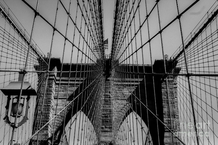 New York City Photograph - Brooklyn Bridge from Manhattan Side by Taylor McLaurin