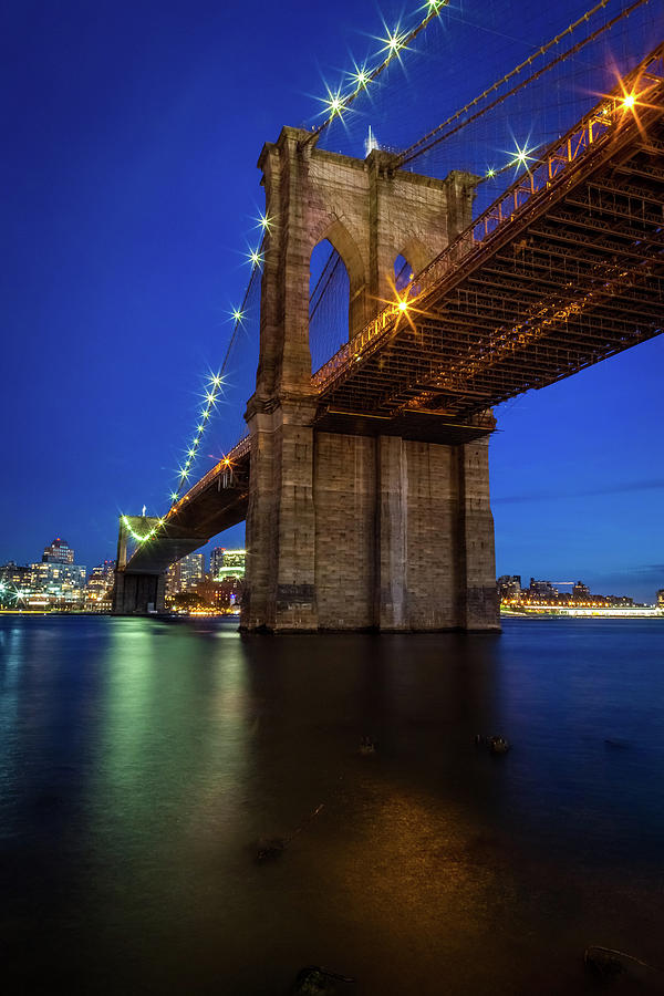 Brooklyn Bridge In Blue Light 5 Photograph By Art Calapatia - Fine Art 