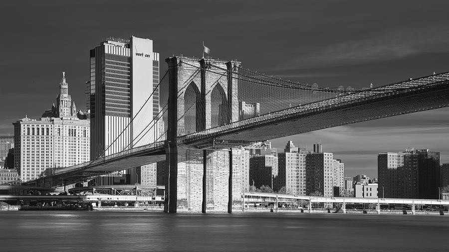 Brooklyn Bridge Infrared Photograph by Jerry Fornarotto