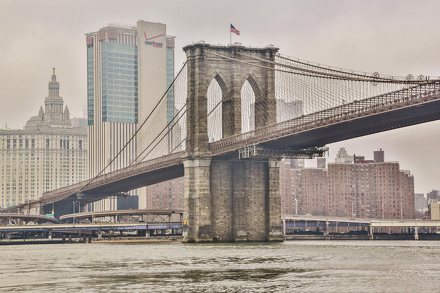 Brooklyn Bridge Photograph by Jimmy McDonald
