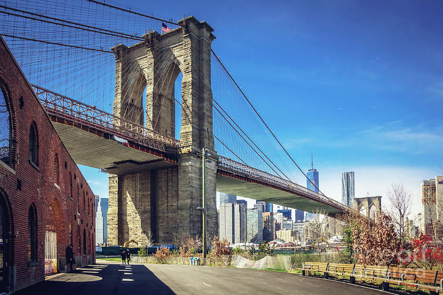 Architecture Photograph - Brooklyn Bridge  by Joan McCool