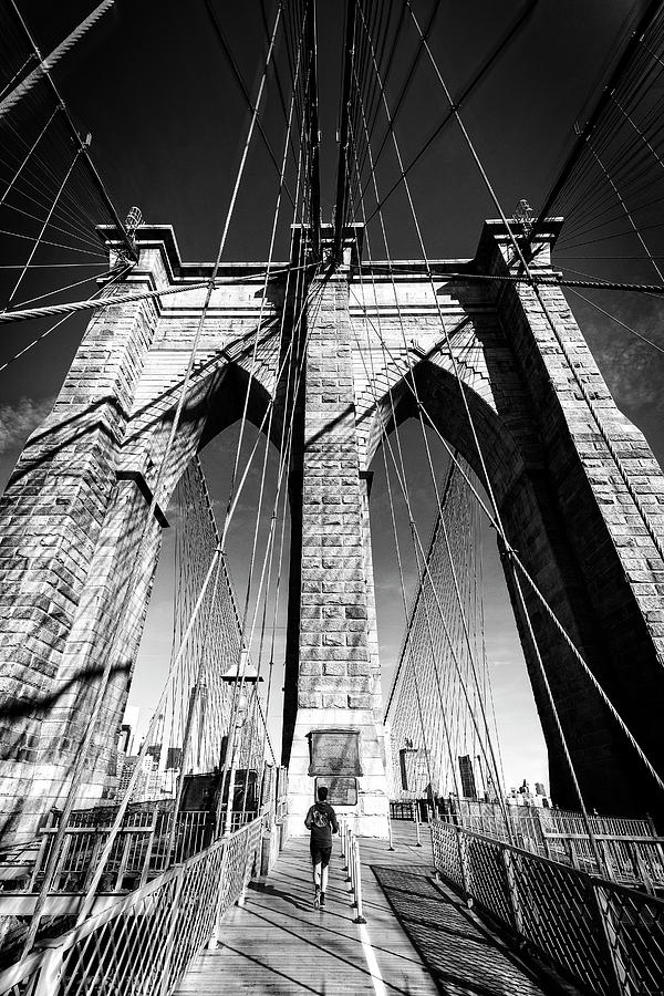Brooklyn Bridge Jog Photograph by Alan Raasch