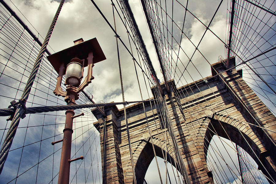 Brooklyn Bridge Photograph - Brooklyn Bridge by June Marie Sobrito