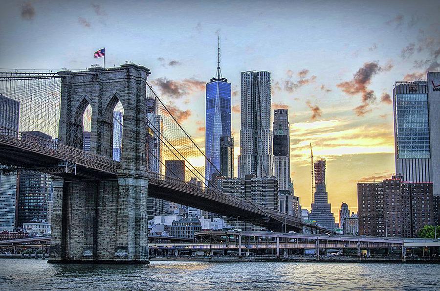 Brooklyn Bridge Digital Art by Louis Ferreira
