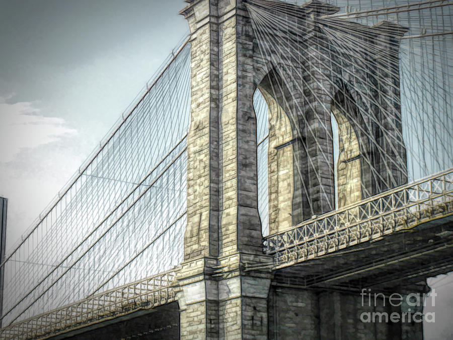 Brooklyn Bridge Photograph by Luther Fine Art