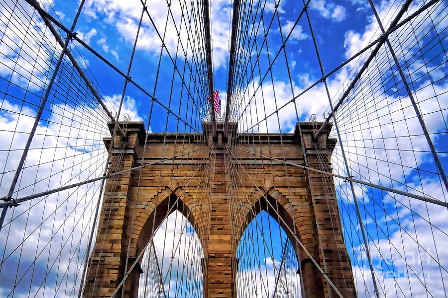 Brooklyn Bridge Photograph by Mariola Bitner
