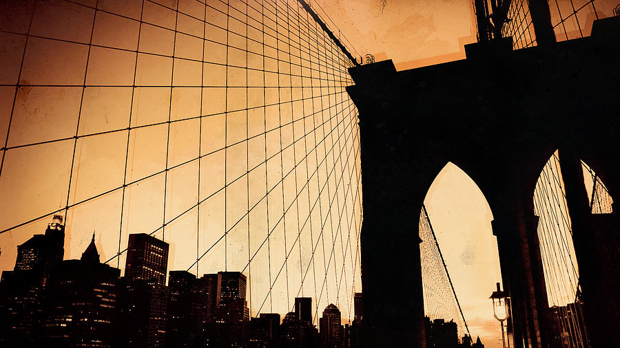 Brooklyn Bridge Digital Art - Brooklyn Bridge by Maye Loeser