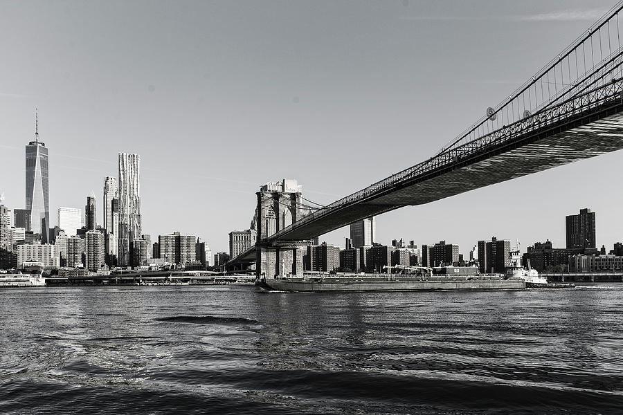 Brooklyn Bridge Morning Photograph by Alan Raasch