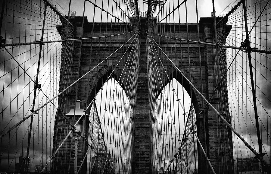 Brooklyn Bridge Noir Photograph by Jessica Jenney