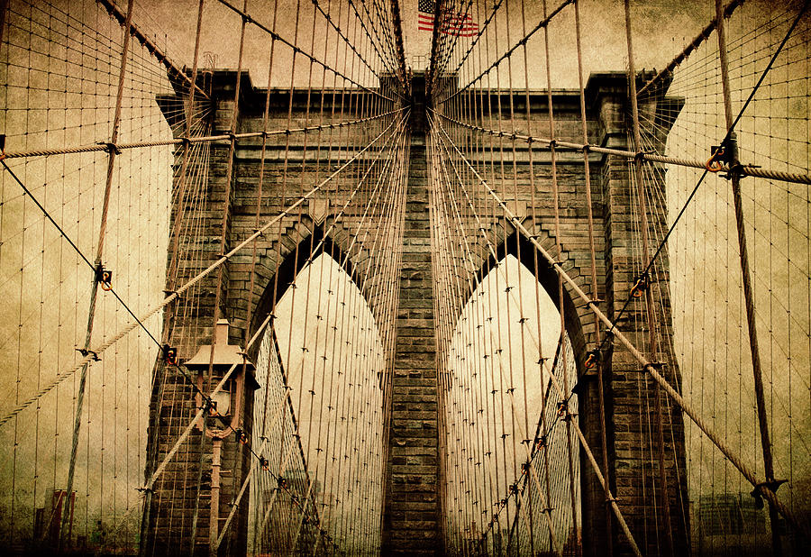 Brooklyn Bridge Photograph - Brooklyn Bridge Nostalgia by Jessica Jenney