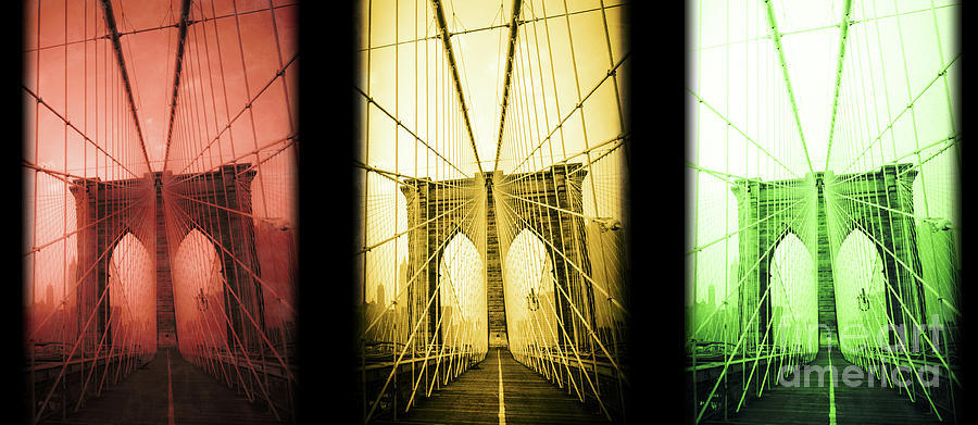 Brooklyn Bridge NYC mug Photograph by Edward Fielding