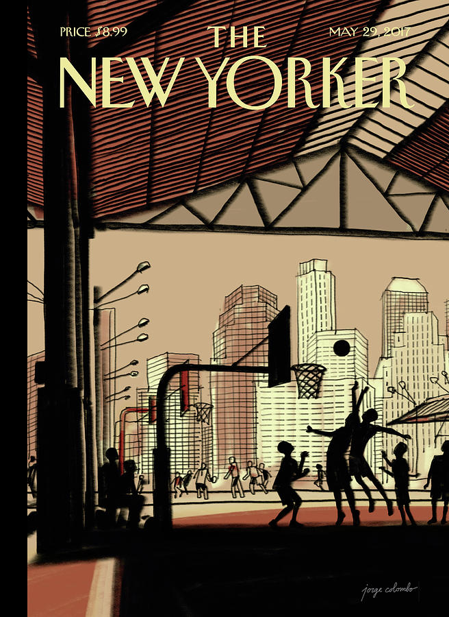 Basketball Digital Art - Brooklyn Bridge Park by Jorge Colombo