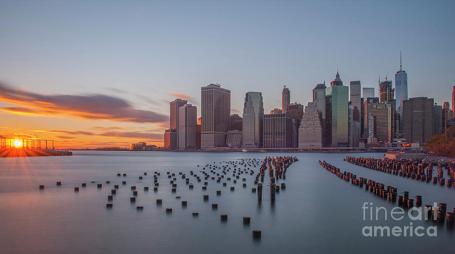 Brooklyn Bridge Park Sunset Photograph By Roman Gomez Fine Art America
