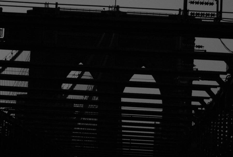 Brooklyn Bridge Silhouette Photograph by Christopher J Kirby