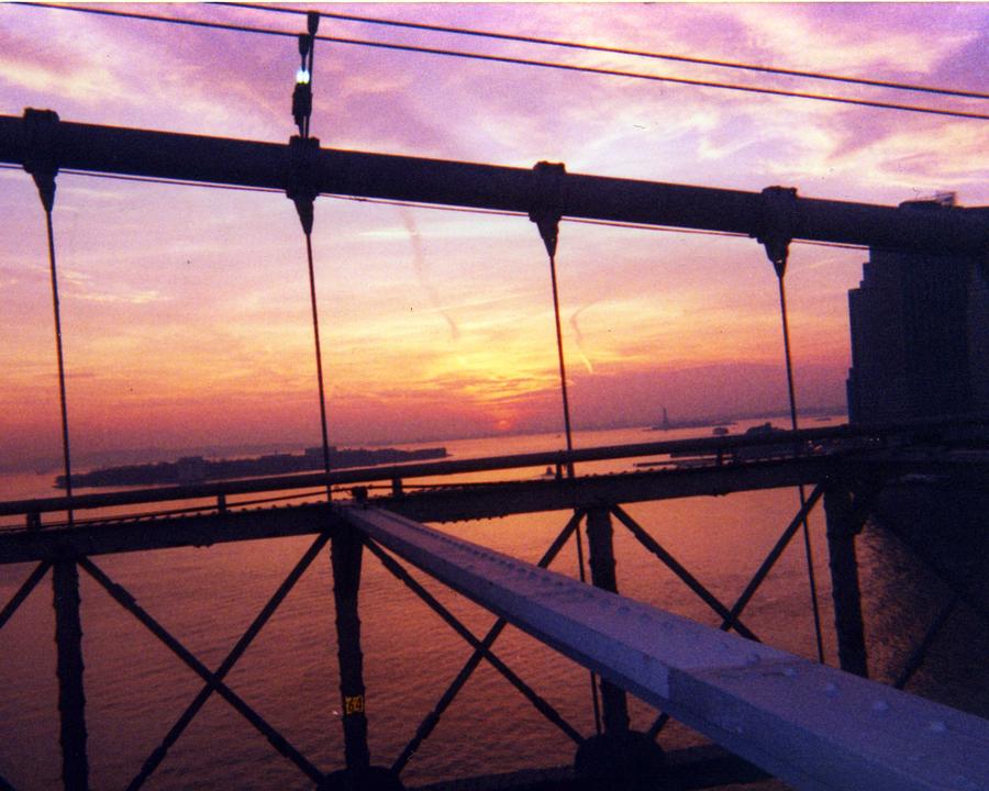 Bridge Photograph - Brooklyn Bridge Sunset by Jennifer Ott