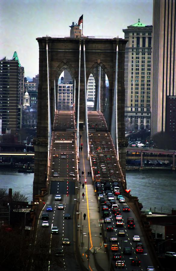 Brooklyn Bridge Photograph - Brooklyn Bridge V1 by Tom Callan
