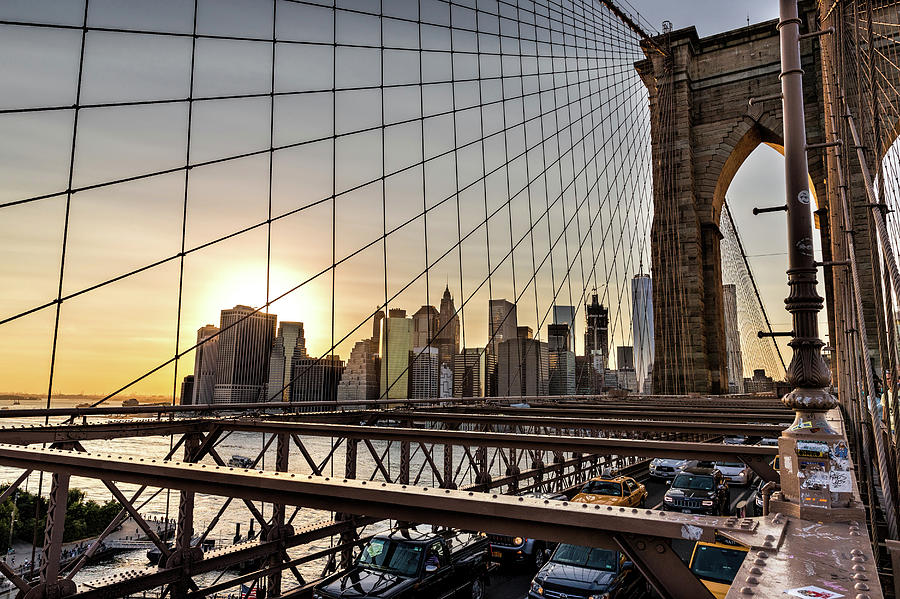 Brooklyn Bridge View Photograph by Mike Centioli