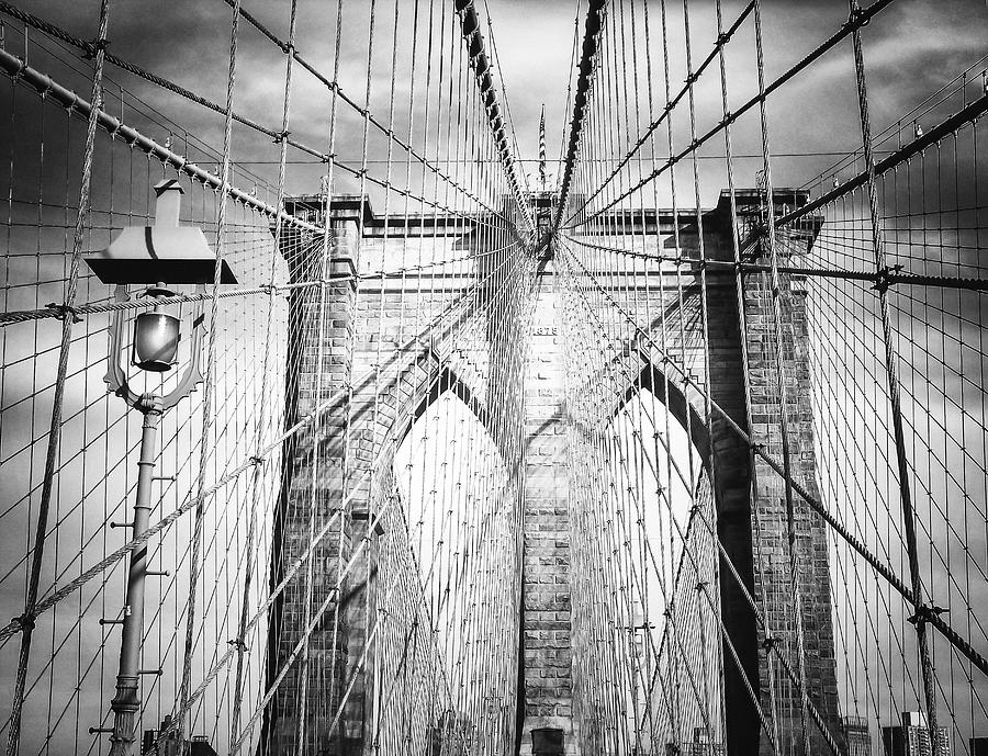Black And White Photograph - Brooklyn Bridge by Vivienne Gucwa