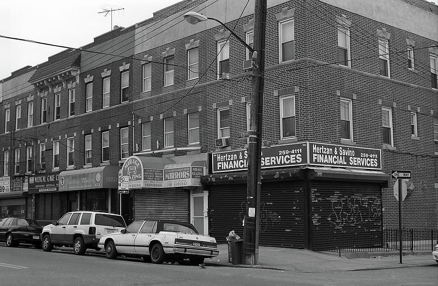 Brooklyn Corner 2001 BW Photograph by Frank Romeo - Fine Art America