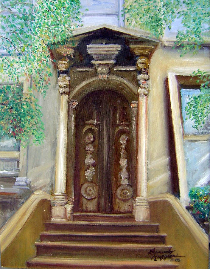 Brooklyn Doorway Painting by Leonardo Ruggieri