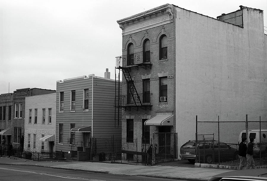 Brooklyn Houses 2001 BW Photograph by Frank Romeo