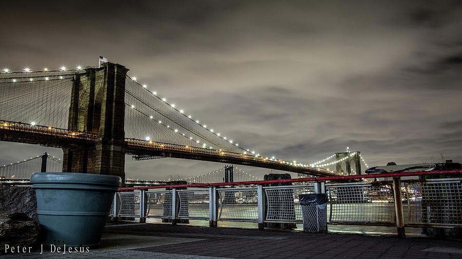 Brooklyn Bridge Photograph - Brooklyn Manhattan Dockside by Peter J DeJesus