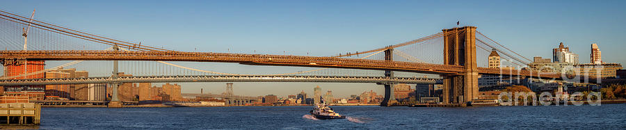 Brooklyn Manhattan Williamsburg Bridges Photograph by Jerry Fornarotto